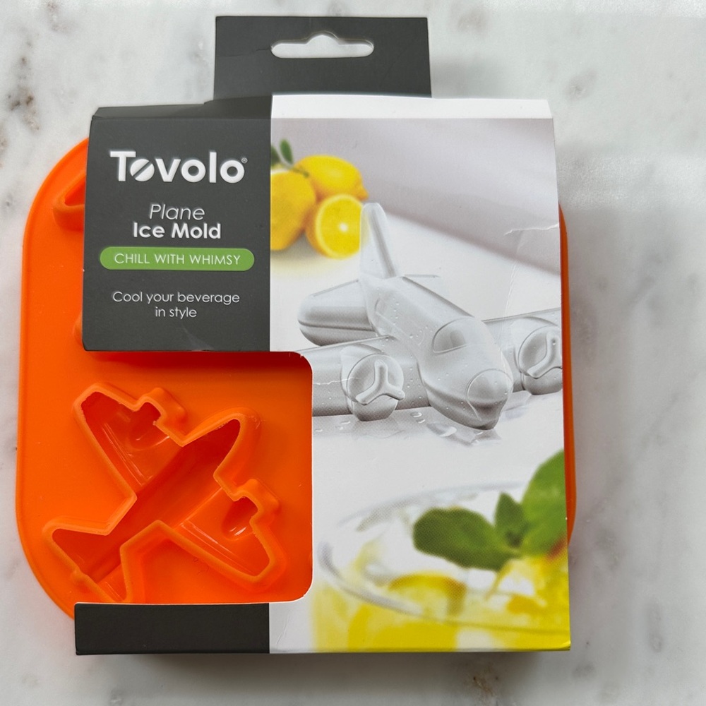 Tovolo Orange Plane Ice Mold